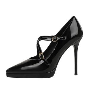 YAFEI XUANYU Тонкие каблуки на шпильке 11 см женские бордовые, цвет Burgundy