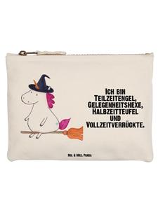 Mr. & Mrs. Panda Пенал с изображением единорога и ведьмы, с надписью белого цвета