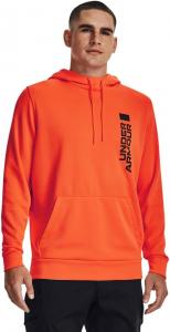 Толстовка Under Armour Expanse Camo для мужчин | Легкий дышащий флис | Карман-кенгуру для охоты или повседневной носки, (825) Blaze Orange/Black