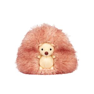 Очаровательная милая плюшевая кукла дикобраза с длинной шерстью высота 38см Love, розовый