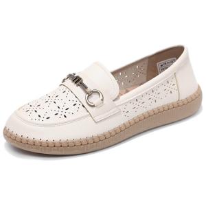 TAIHEYUAN Женские лоферы черно-бежевые, цвет Beige