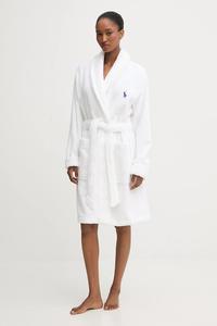 Хлопковый халат Polo Ralph Lauren, белый