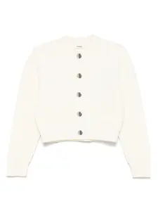 Кардиган с круглым вырезом SANDRO, нейтральный