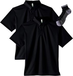 Мужская рубашка-поло Glimmer Dry Button Down (без карманов), черный