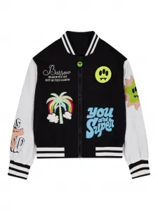 Бомбер на молнии Barrow kids, черный