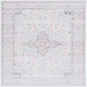 Ковер SAFAVIEH, 244 x 305 см, - Стираемый, коллекция Tucson - Большой - Light Grey & Light Green, противоскользящий, идеально для гостиной, спальни, детской игровой комнаты, офиса, столовой (TSN913F)