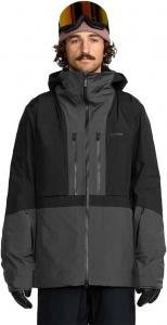 Мужская куртка для сноуборда Volcom Tds Infrared Gore-tex - водонепроницаемость 30k, утеплитель с пухом, Recco, Black