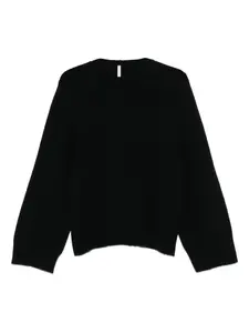 Кашемировый джемпер с рукавами-баллонами Boboutic, черный