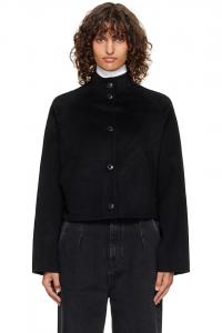 Шерстяной жакет-драпировка Nyma Loulou De Saison, черный