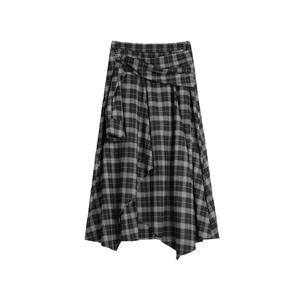 ELLE Повседневная длинная юбка Women's Black White