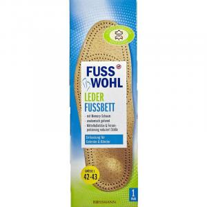 Кожаная стелька, размер L 42-43 FUSSWOHL, 1 шт.