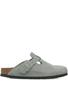 Мюли Boston BS Suede Pure Sage Birkenstock, серый