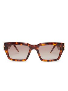Casablanca солнцезащитные очки в квадратной оправе, коричневый