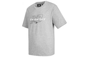 Футболка унисекс средне-серая New Balance, серый