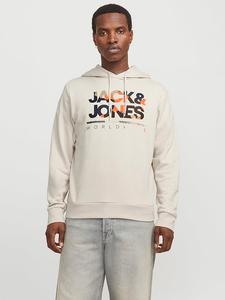 Jack & Jones Худи "Люк" кремового цвета