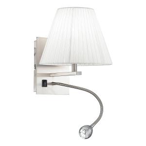 Настенный светильник Luce Ambiente e Design Helly Typ A, тканый материал / алюминий - 1 пламя