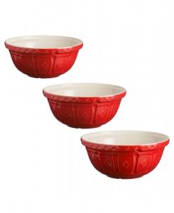 Набор мисок для смешивания, 3 шт Mason Cash, красный