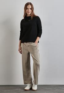 Топ с длинными рукавами Street One, черный