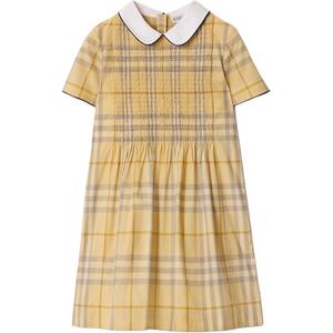 Платье для детей Moderate Mid Length Burberry, желтый