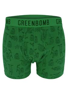 Боксеры GREENBOMB Animal Sloth Hang, цвет Green/Dark green