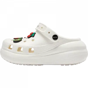 DAPHNE Перфорированные коллекционные сабо для женщин с аксессуарами арбуз и белые туфли, цвет Watermelon Accessories & White Shoes