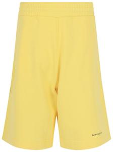 Спортивные шорты-бермуды Givenchy с логотипом, желтые