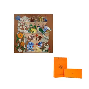 HERMES Шелковый  платок Multicolor