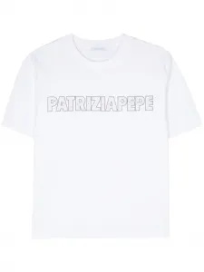 Футболка с логотипом Patrizia Pepe, белый