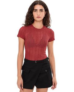 Женская футболка AllSaints Karma Stevie, Crimson Red