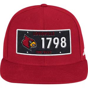 Мужская кепка Adidas Red Louisville Cardinals Founded Snapback