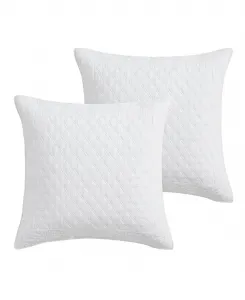 Комплект из 2 подушек Ballou, европейский стиль Levtex, ярко-белый