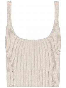 Laneus топ с люрексом, нейтральный