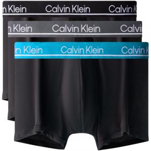 Трусы мужские 3 шт Calvin Klein, l3x-черный sole синий edge/черный base серый edge/черный base черный waistband