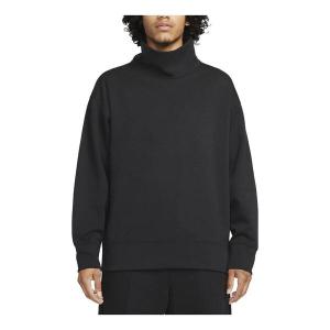 Толстовка Nike Sportswear Tech Fleece Reimagined Oversized Turtleneck Sweatshirt 'Black', черный