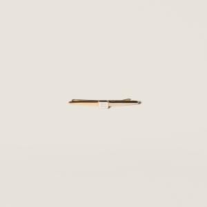 Металлическая заколка с эмалевым покрытием MIU MIU, золотой