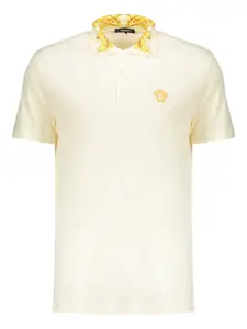 Рубашка поло с декором Medusa Versace, нейтральный