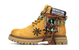 Мужские Ботинки цвета золотисто-желтый/горный песочно-кофейный Camel