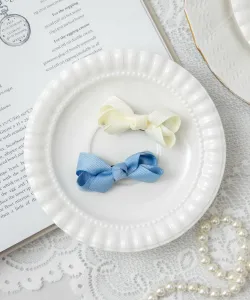 Небольшая заколка для волос с лентой (набор из 2 штук) Panpantutu, цвет Prima Yellow X Blue