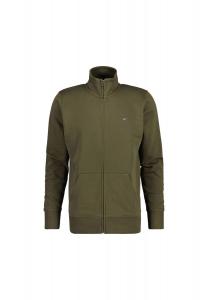 Толстовка мужская - REGULAR SHIELD FULL ZIP SWEAT, молния, воротник-стойка GANT, зеленый