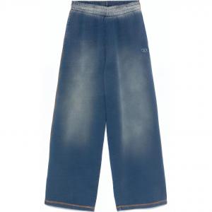 DIESEL Джинсы Logo Embroidered Wide Leg Sweatpants