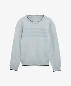 Мальчиковый свитер с мотогофрой и воротником-гольф Raw X, серый