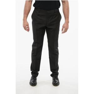 CC COLLECTION Шерстяные брюки со шлевками для ремня Corneliani, Black