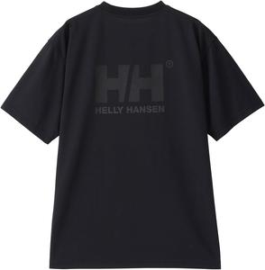 Футболка с коротким рукавом HELLY HANSEN (Helly Hansen), HH62409, унисекс, для взрослых, быстросохнущая, эластичная, гладкая ткань, футболка с логотипом HH Wave, черный