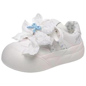 Дышащие низкие кроссовки для скейтбординга, увеличивающие рост, женские Alxnan, Ecru