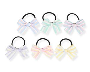 Резинки-бантики в полоску, 6 шт Inna Marka