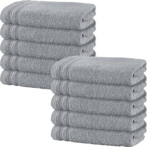 Банное полотенце Erwin Müller 10er-Pack 162966, 100x1x150 см, светло-серый