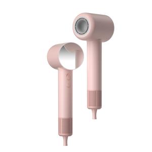 Фен 1600W с отрицательными ионами для ухода за волосами, термостат и быстрая сушка, зеркальное покрытие, высокая скорость сушки V12 Debalife, розовый