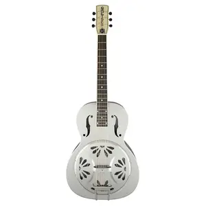 Гитара Gretsch G9221 Bobtail Steel с круглой шейкой и корпусом-резонатором, звукосниматель Fishman (потертая «Крыша насосной»))