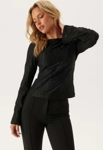 Структурированная блузка Bubbleroom, Black