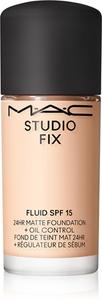 Матирующий праймер spf 15 MAC Cosmetics Mini Studio Fix Fluid SPF 15 24HR Matte Foundation + Oil Control, NW10 15 ml